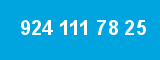924 111 78 25